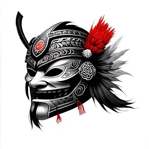 Guerrero Samurai Mask