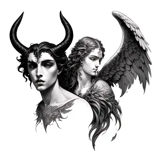 Devil And Angel Neck