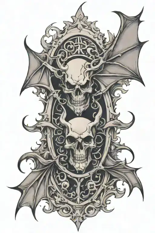 Deathbat Black And Grey