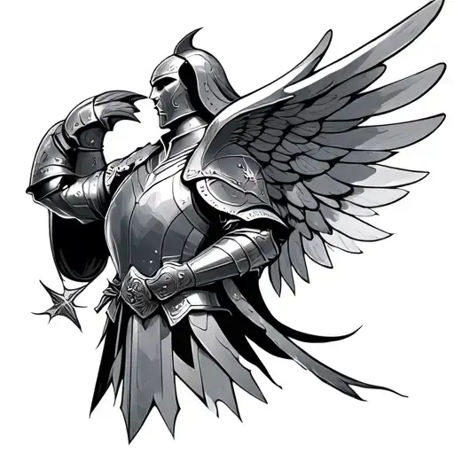 Wing And Mediaeval Knight