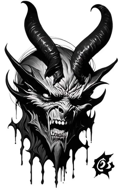 Eyes Demon Angry Realism Style