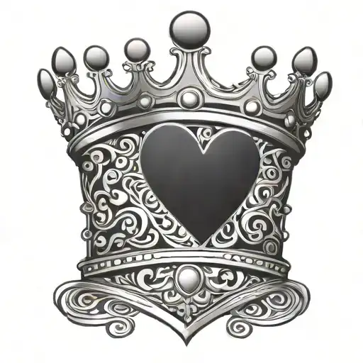 King Crown With Heart
