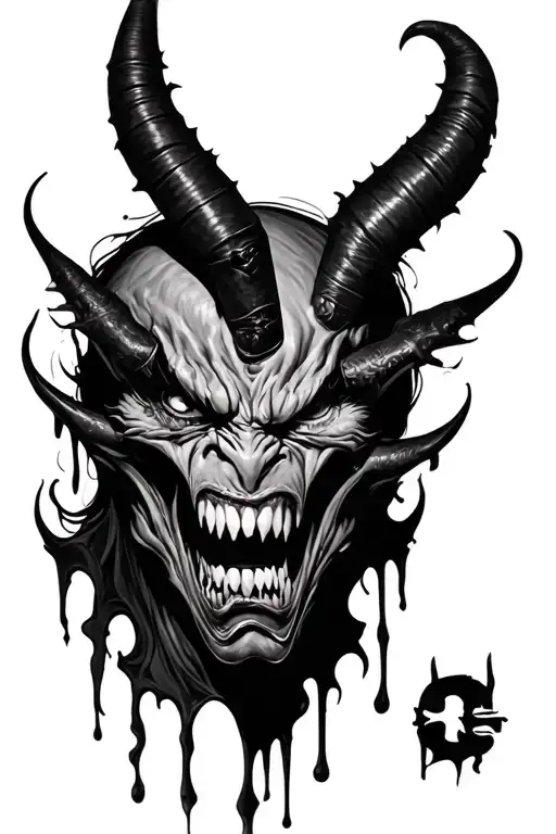 Eyes Demon Gun Angry Realism Style