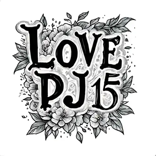 Love Pj 15 Word Verse Written Underneath