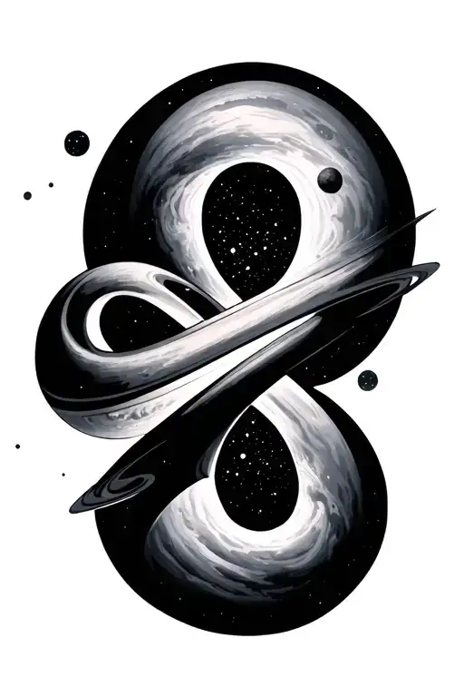 Infinity Symbol Mixed With Planete Eath