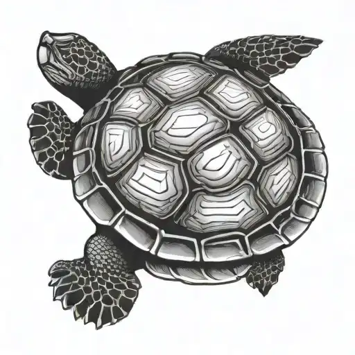 Turtle With Black Hole Shell