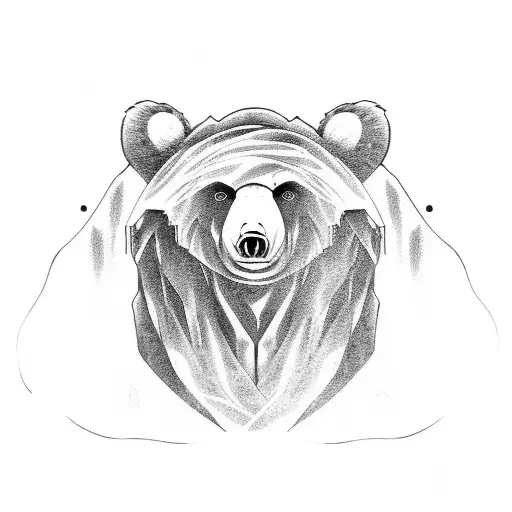 A Bear With A Ghost Cloak