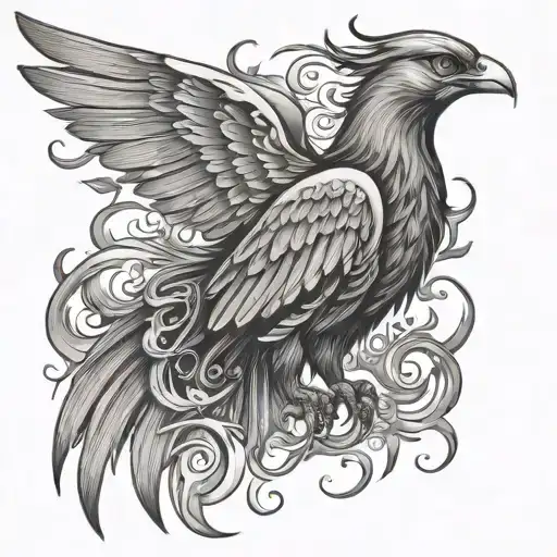 Phoenix With Wings