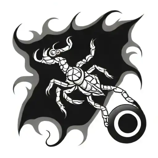 Scorpion And Evil Eye Surrounded