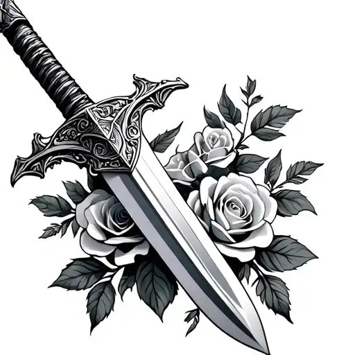 Sword With Roses