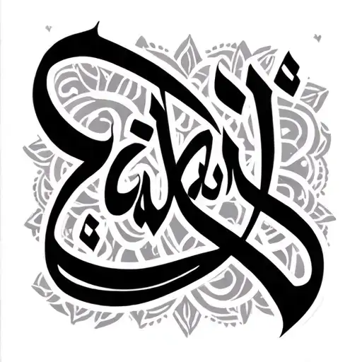 Sabera In Arabic Calligraphy