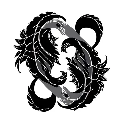 Leo And Pisces Sign Intertwined