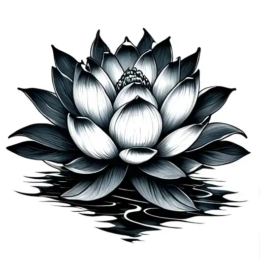 Pisces And Lotus Flower