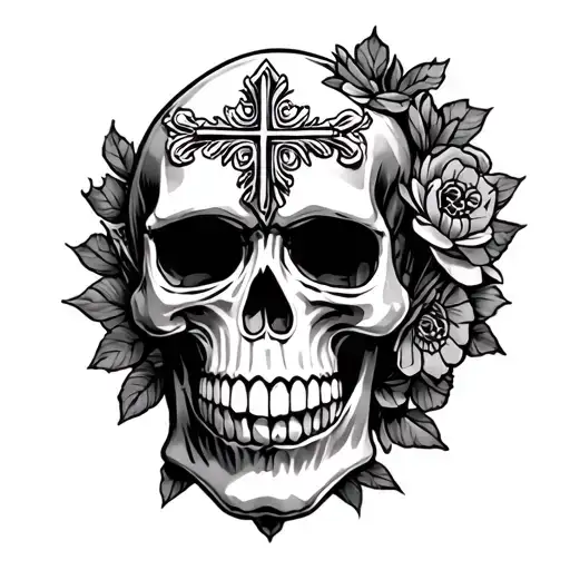 Mexican Cross Skull