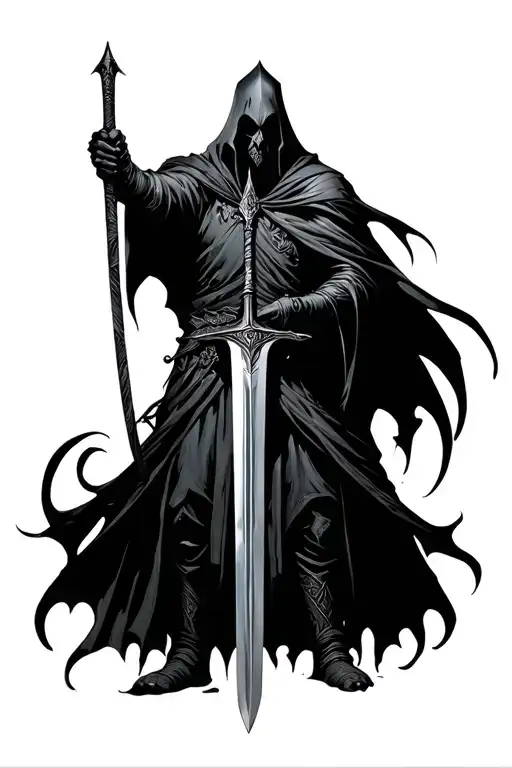 Nazgul Wielding A Sword