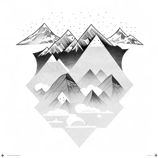 Mountains Passing Into Space