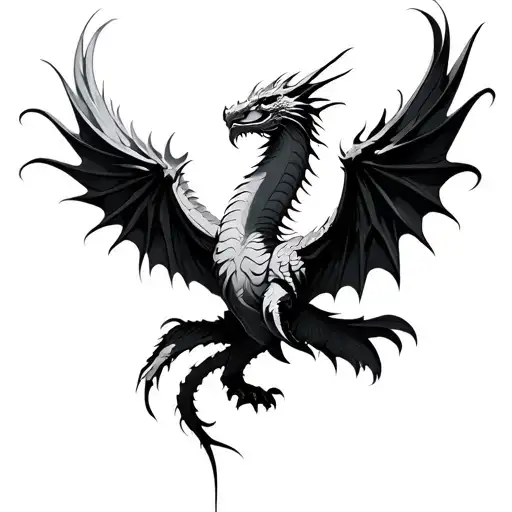 Dragon Fenix Bird Flying