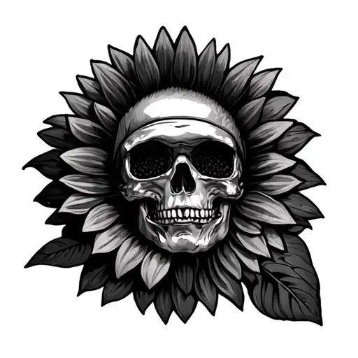 Chevy Nova Father Rip Sunflowers Cotton Ribbon