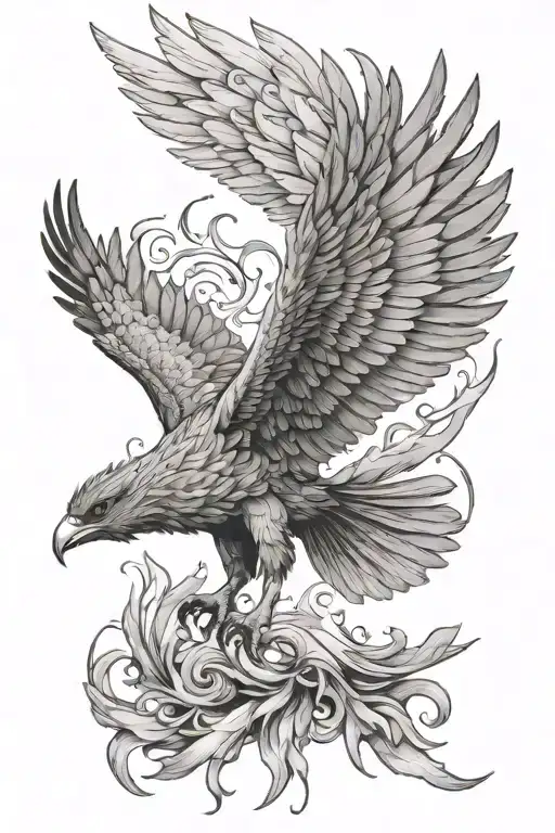 Icarus Turning Into Phoenix Rising