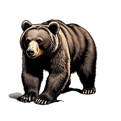 California Bear Walking