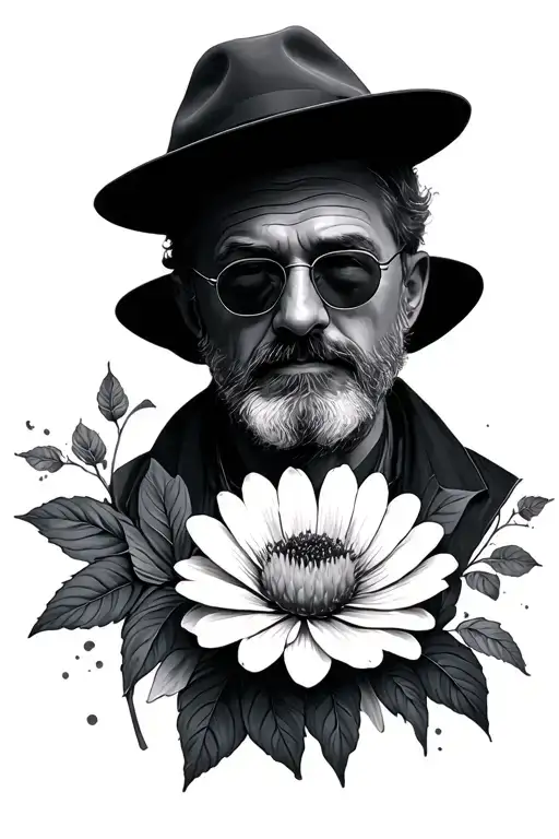 Dad Turning Into Flower