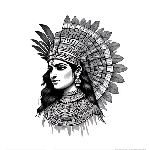 India With Mayan Goddess Ixchel