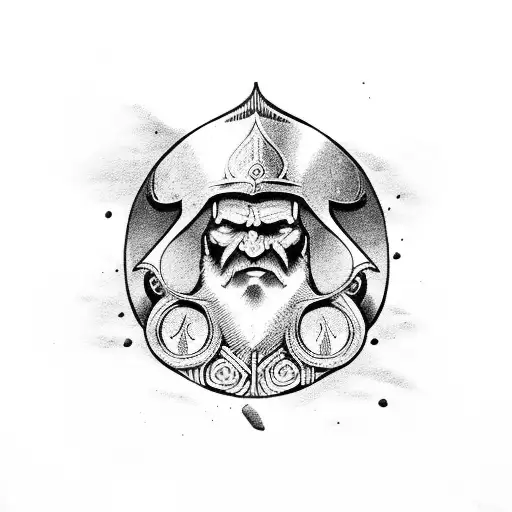 Viking And Slavic Are Brothers After Battle In Forest With Dead Men