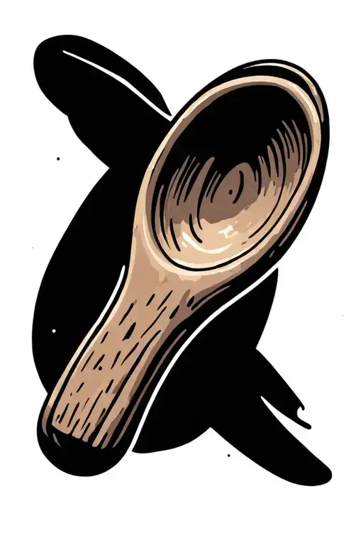 Fine Line Wooden Spoon Simple