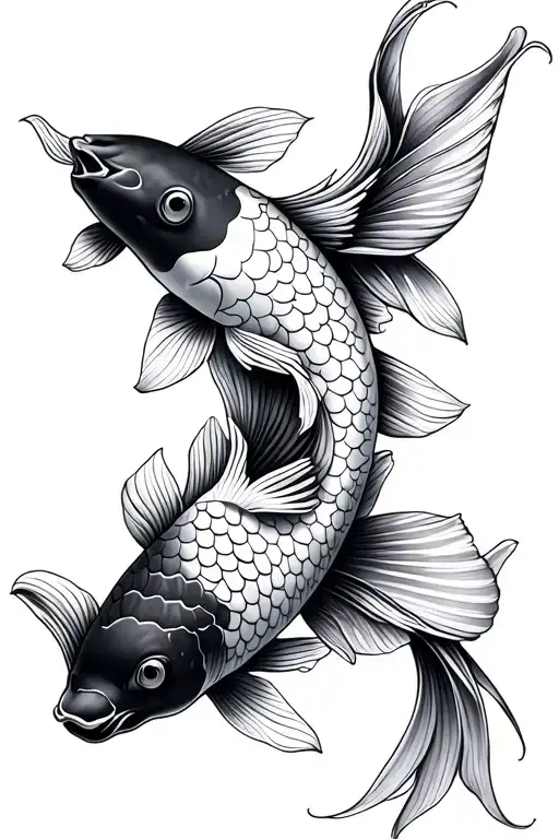 Two Koi Fish