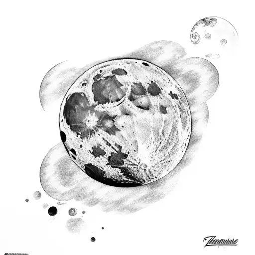 Moon With Selenophile Written