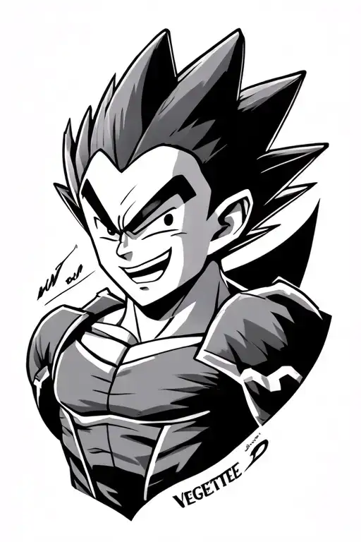 Vegeta Smiling