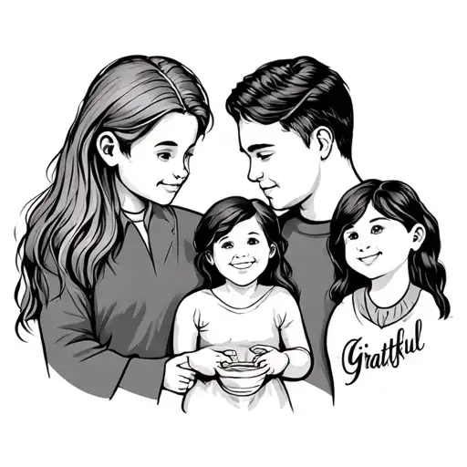 Family And Grateful Son