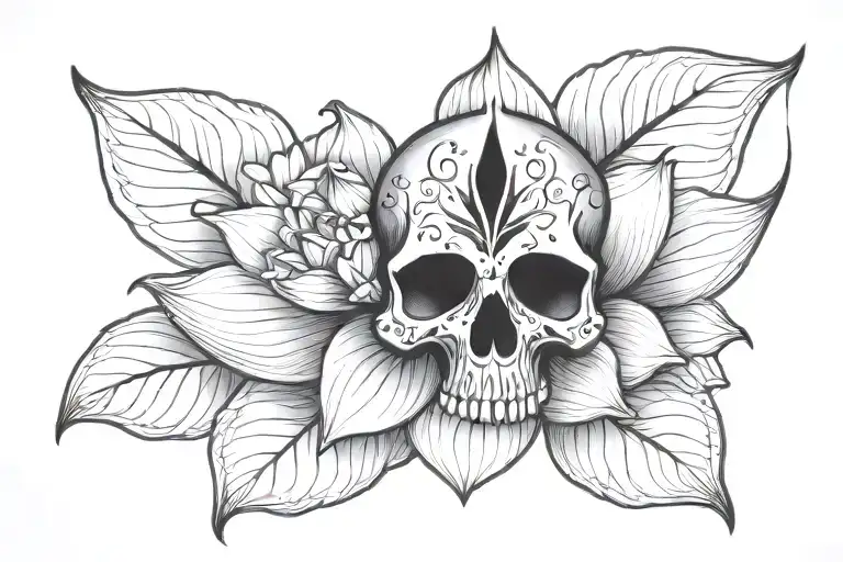 Skull Lotus Flower Growing