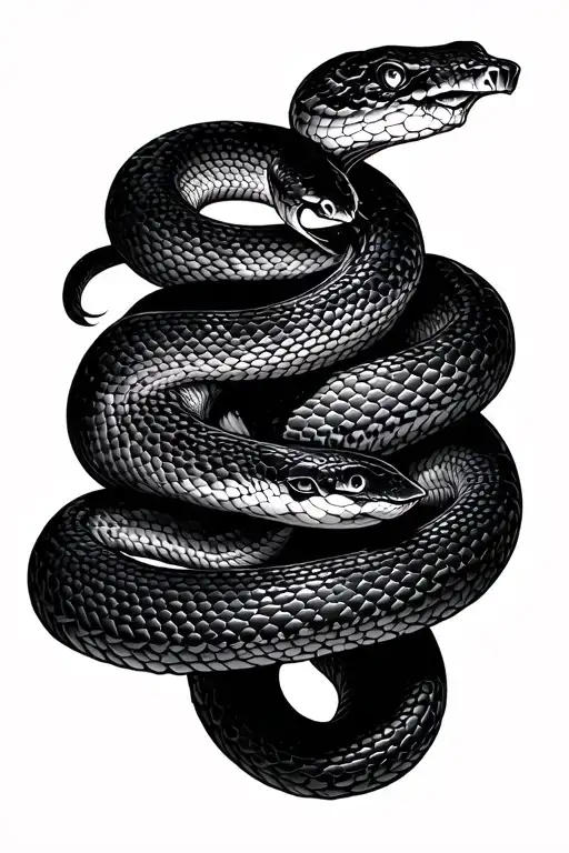 Female Body And Snake