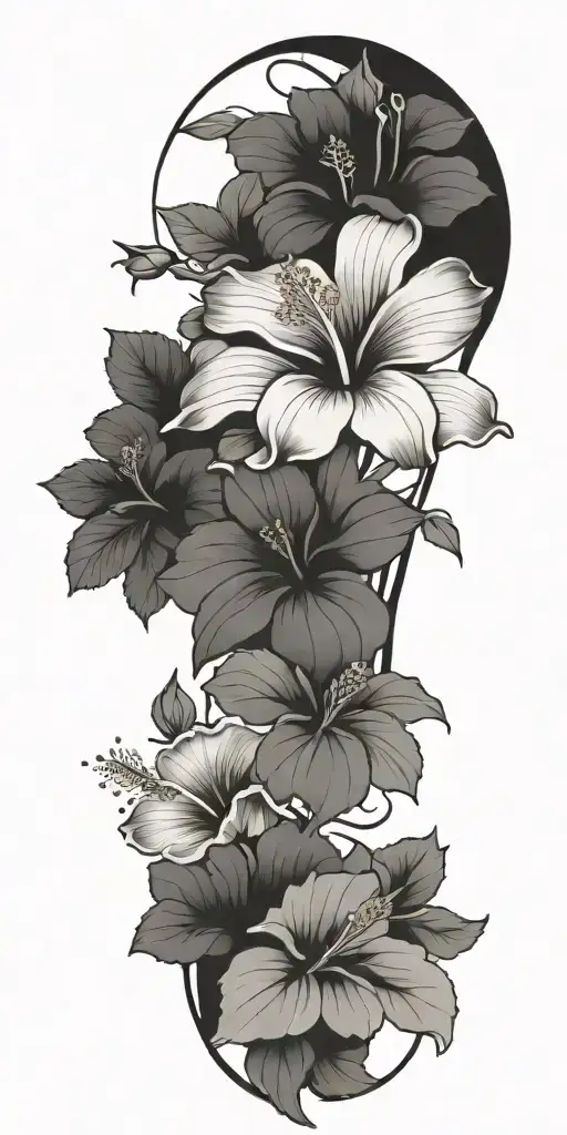 Roses Mayflowers Hibiscus