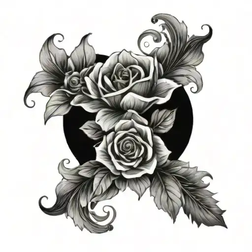 Pretty Flowers Wrapped Around A Forearm