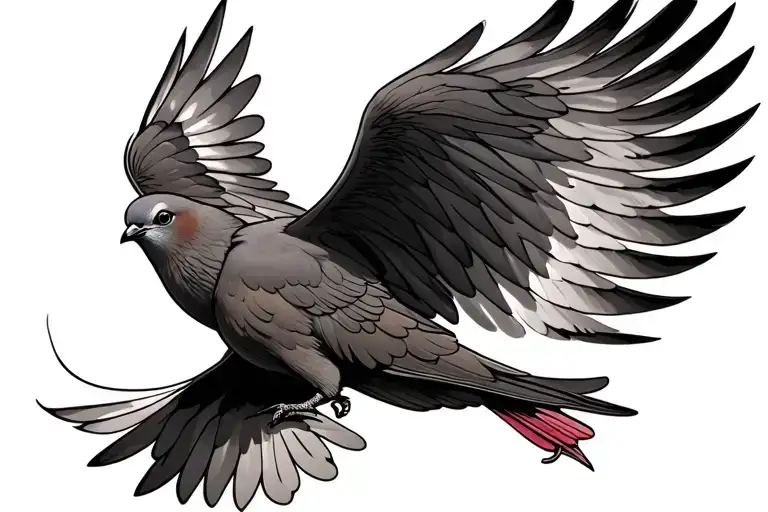 Wild Dove Flying