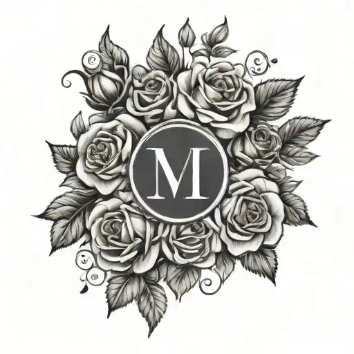 6Th June 2024 In Roman Numerals Surrounded By Roses