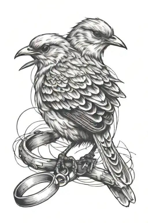 Mockingbird Carrying A Ring