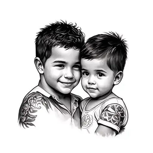 Tattoo For My 2 Kids As A Dad