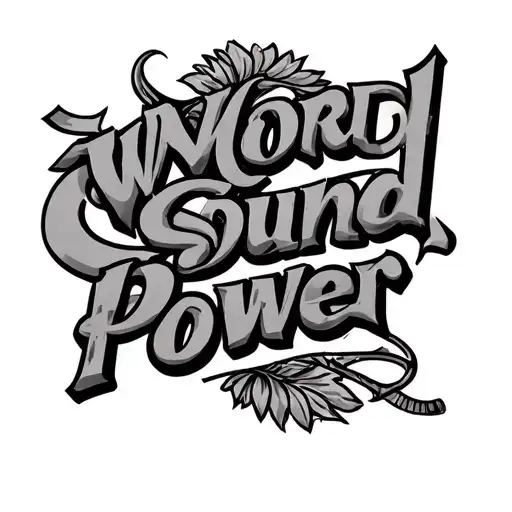 Word Sound Power Words In A Jamaican Sound System Tattoo