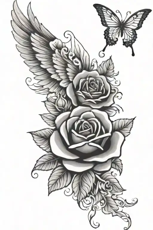 Wing Plus Roses