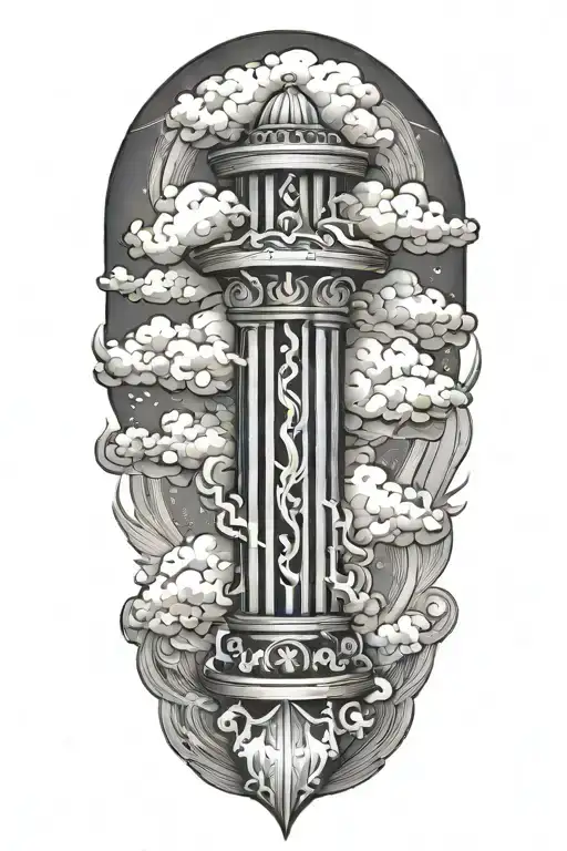 Hebrew Pillar Of Fire And Pillar Of Cloud Background