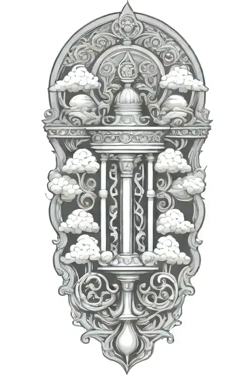 Jewish And Hebrew Pillar Of Fire And Pillar Of Cloud Background