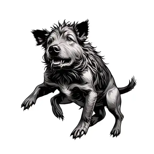 Wild Boar Fighting Dog