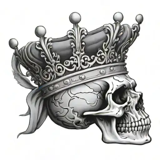 Skull With Crown