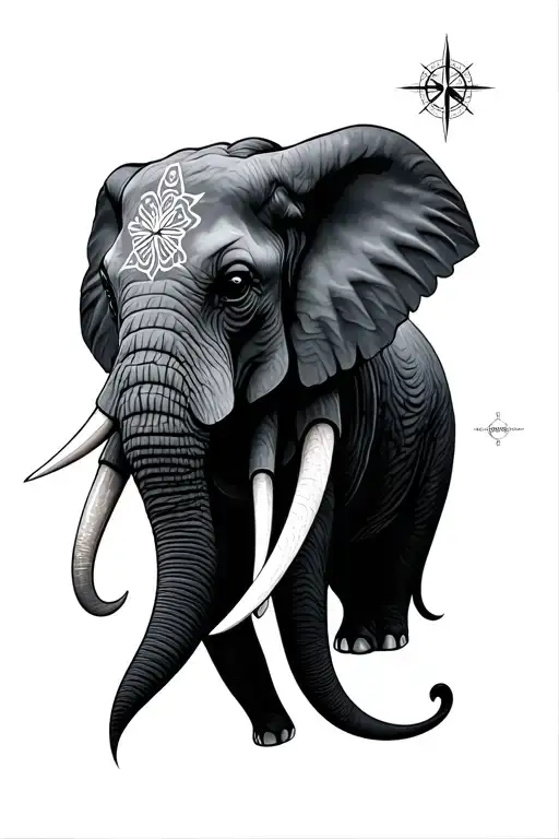 Compass Elephant Head