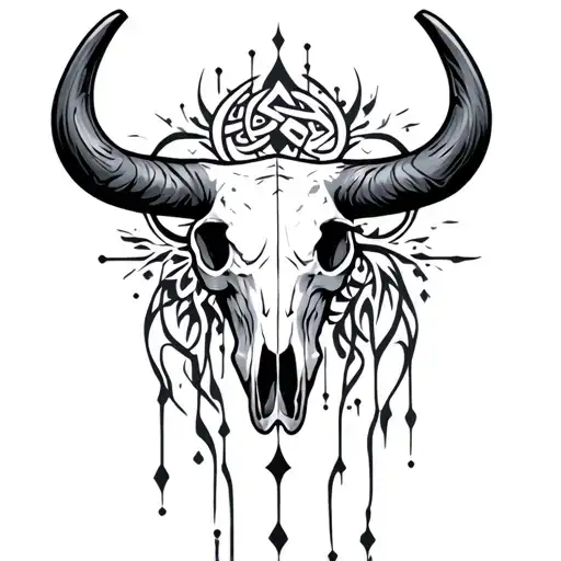 Islamic Bull Skull