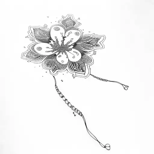 A Flower With The Scorpio Constellation