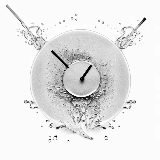 Realistic Water Bending Clock